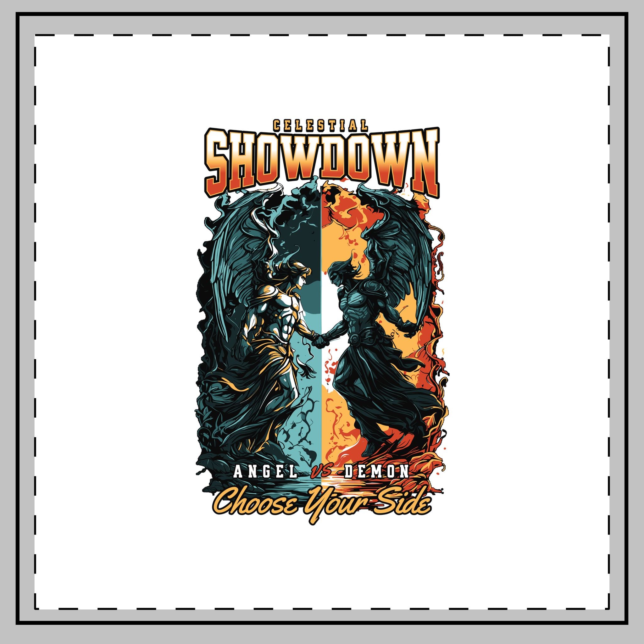 Celestial Showdown - Throw Pillow
