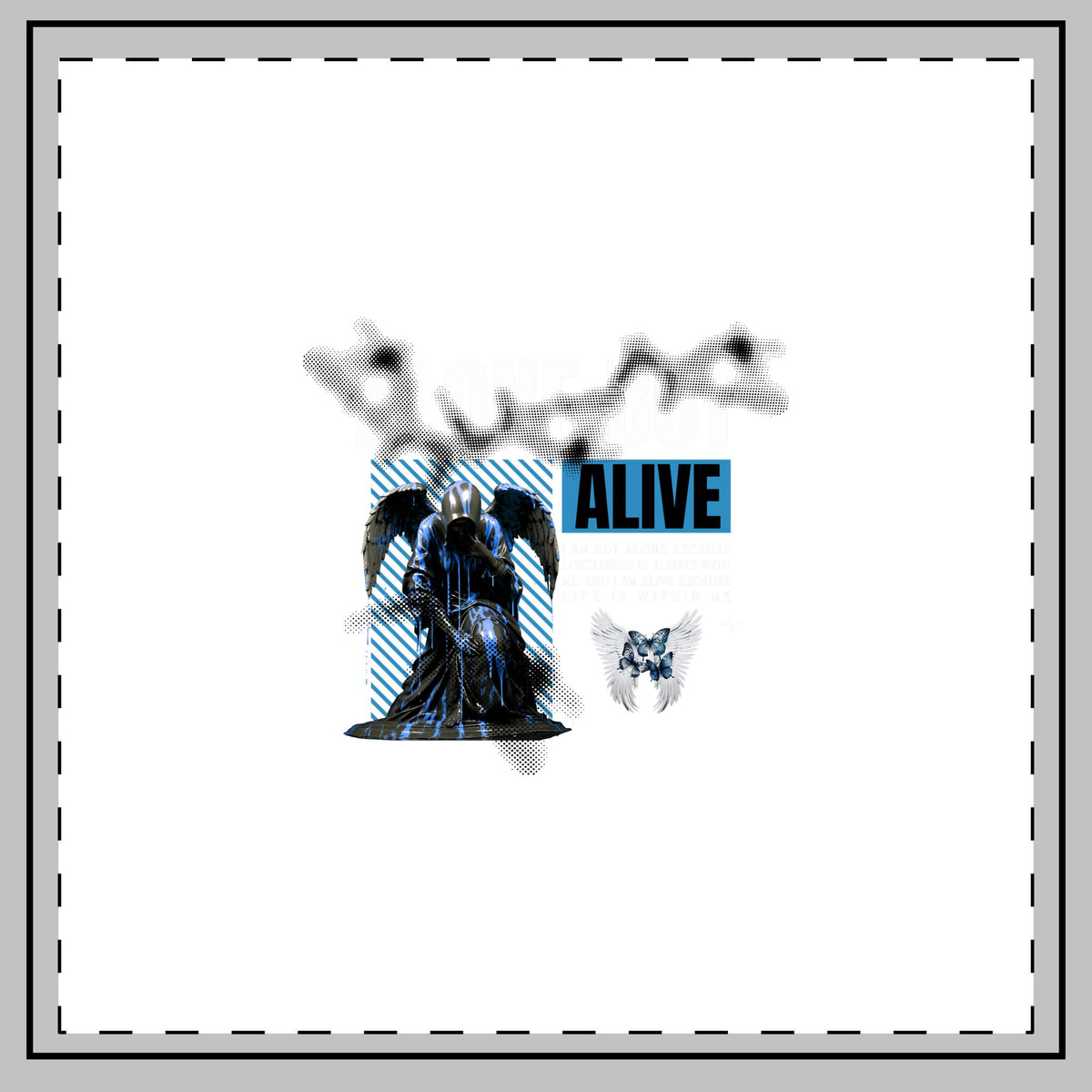 Alone But Alive - Throw Pillow
