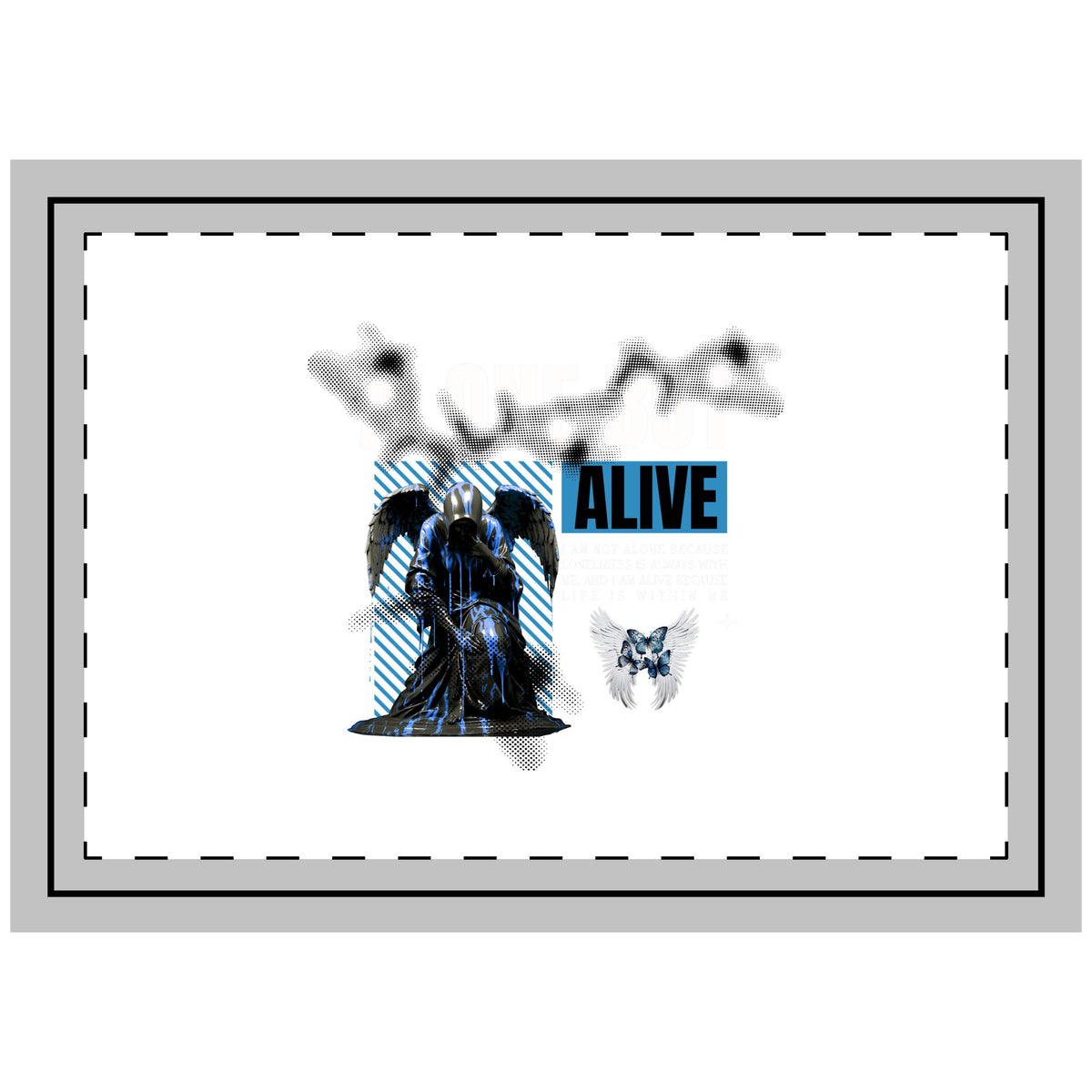 Alone But Alive - Throw Pillow