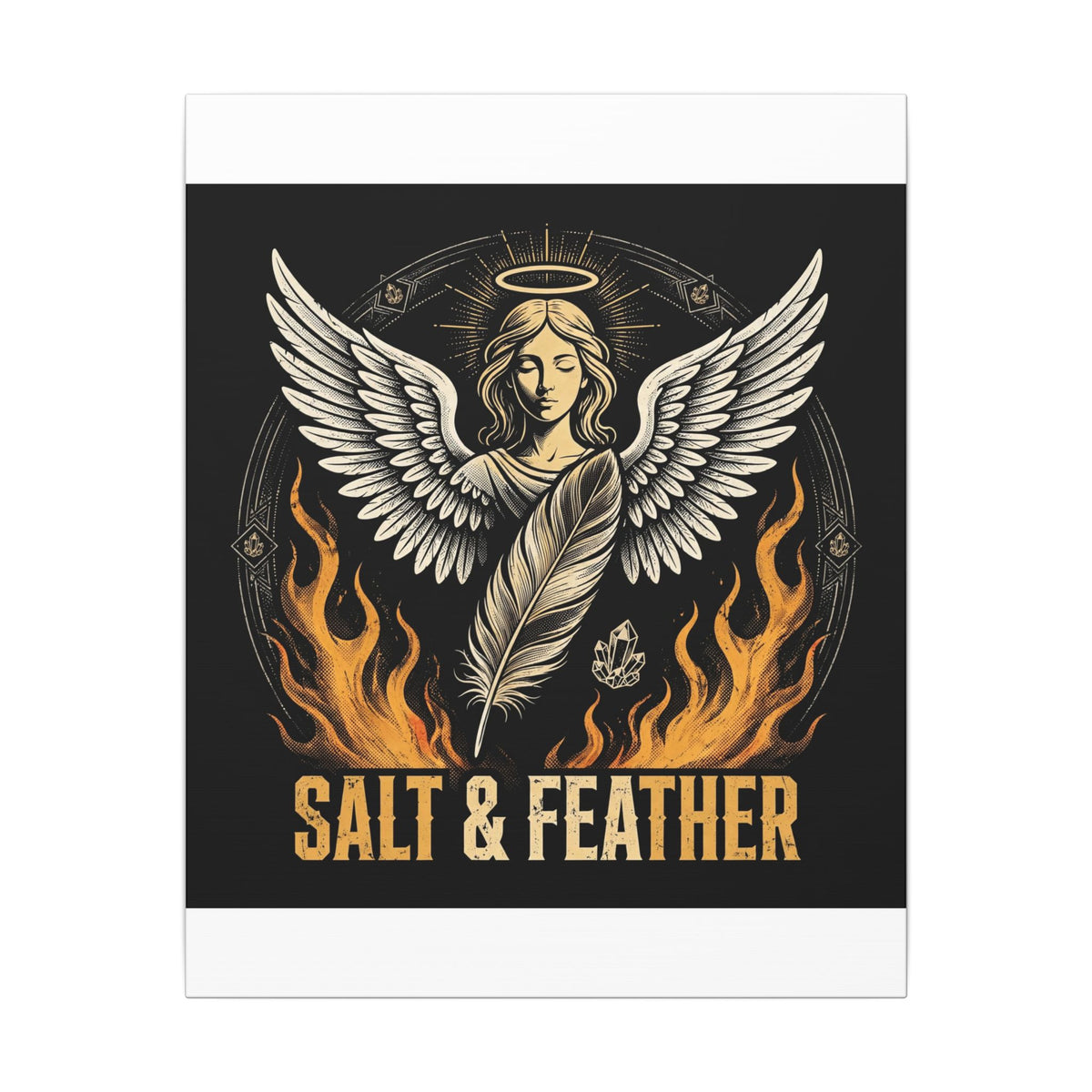 Salt & Feather - Canvas Print