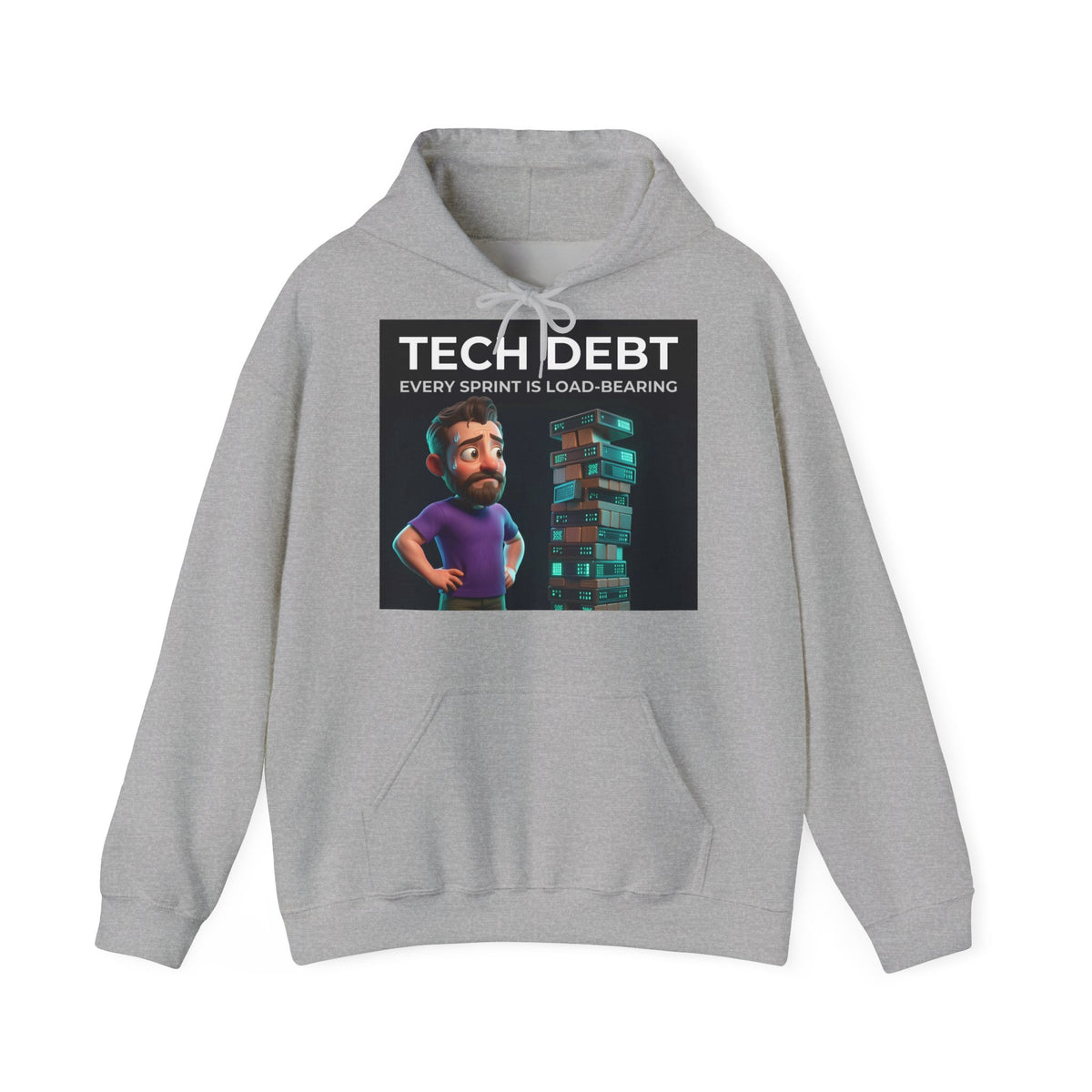Tech Debt Jenga - Hoodie (PixelPunch)