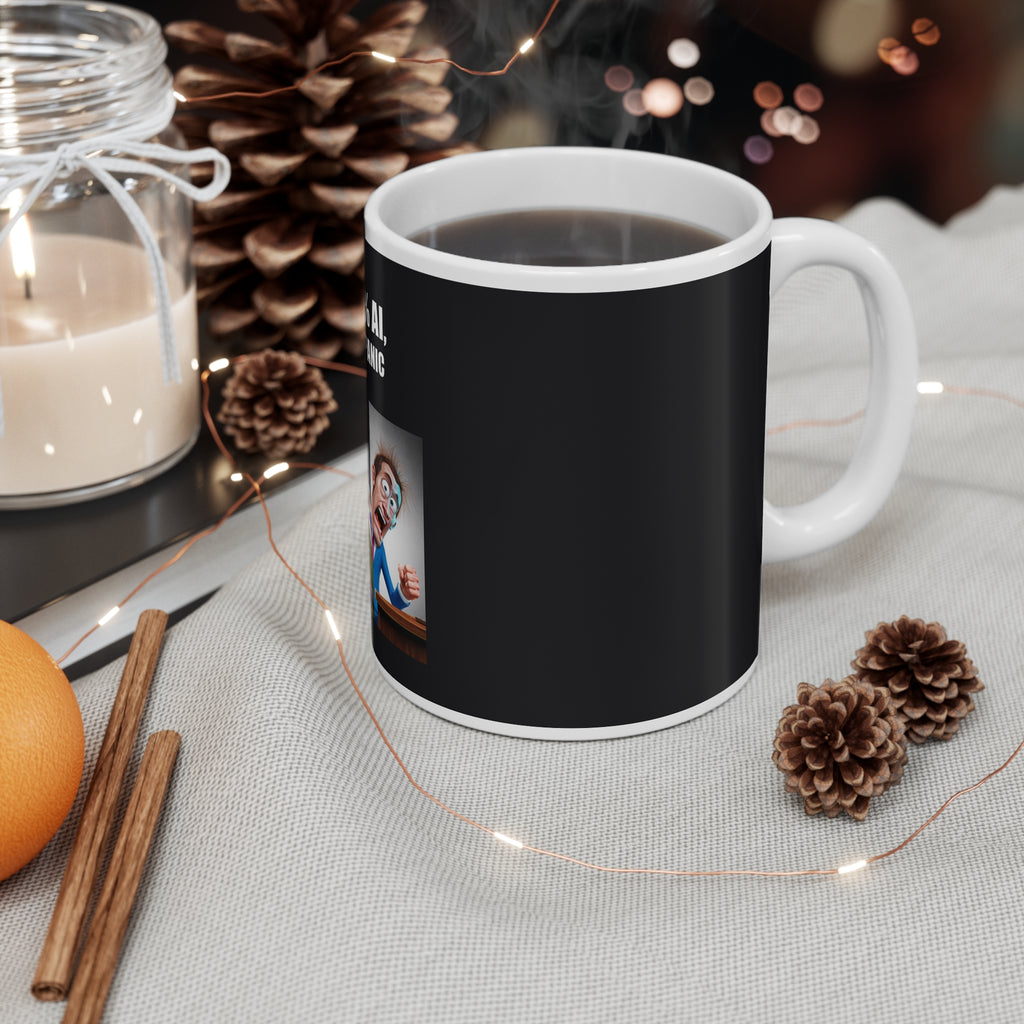 99% AI, 1% PANIC - Mug 11oz (PixelPunch)
