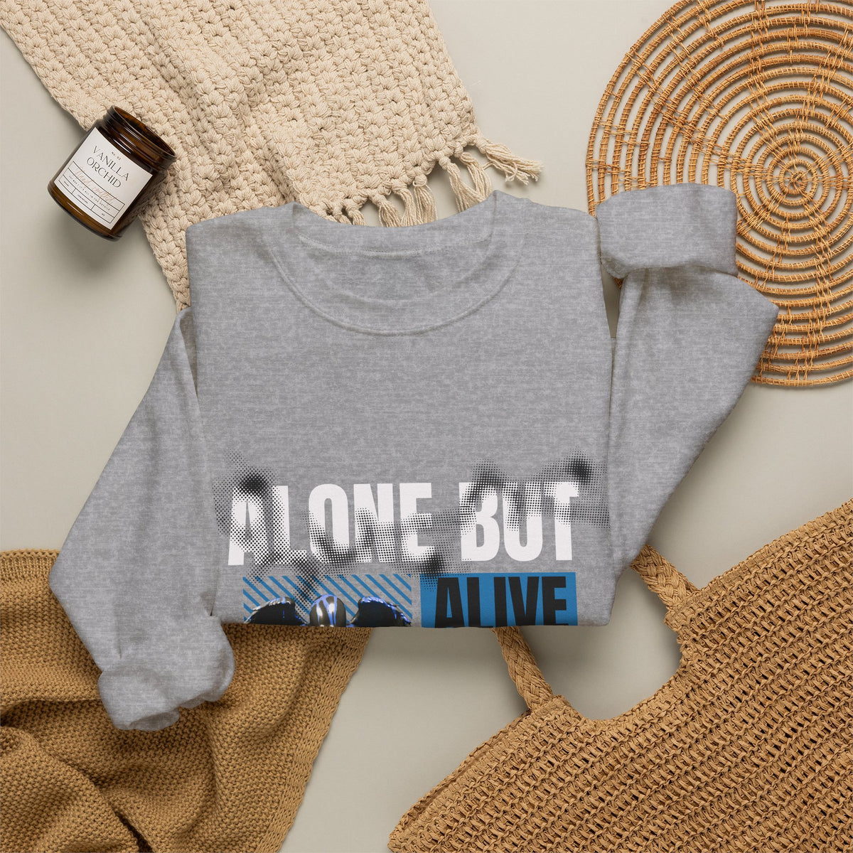 Alone But Alive - Crewneck Sweatshirt