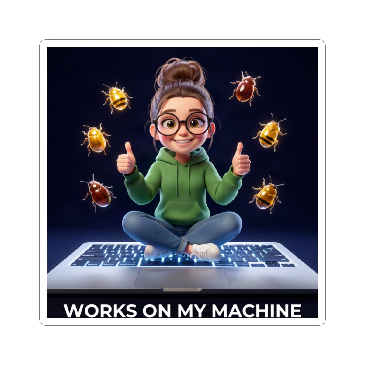 Works On My Machine - Sticker (PixelPunch)