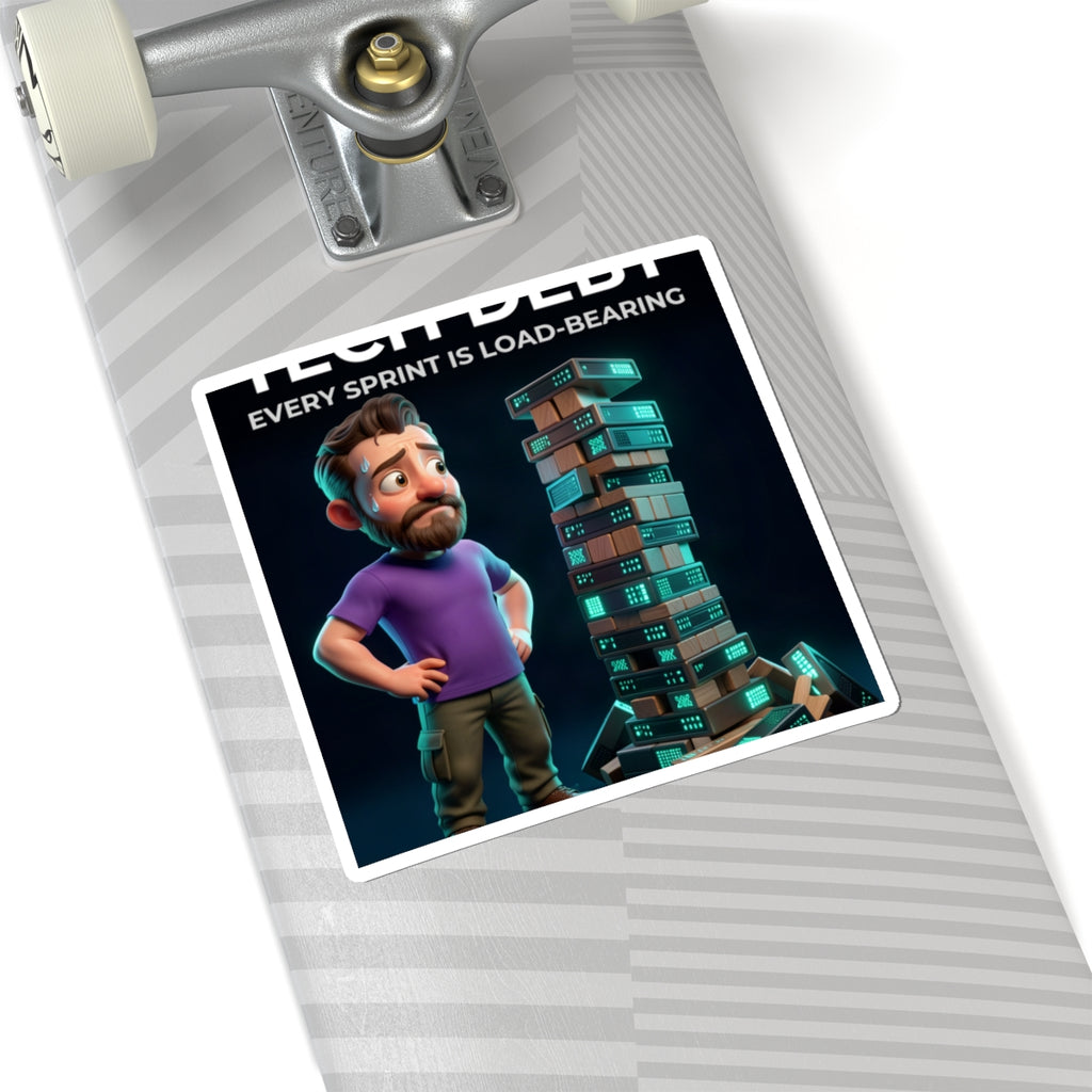 Tech Debt Jenga - Sticker (PixelPunch)