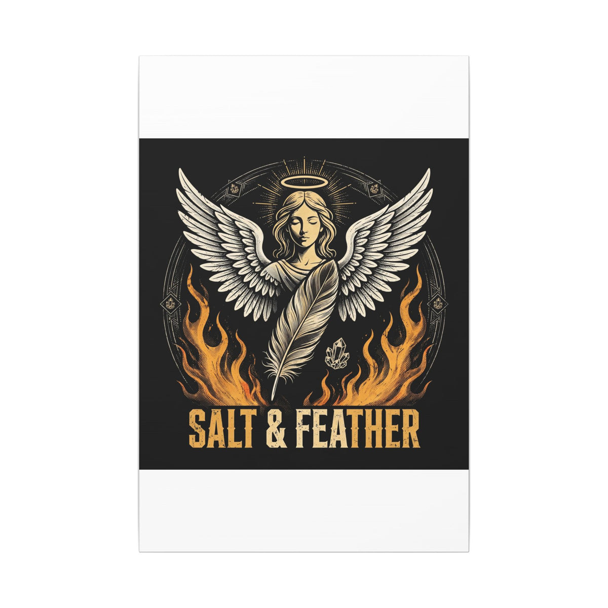 Salt & Feather - Canvas Print