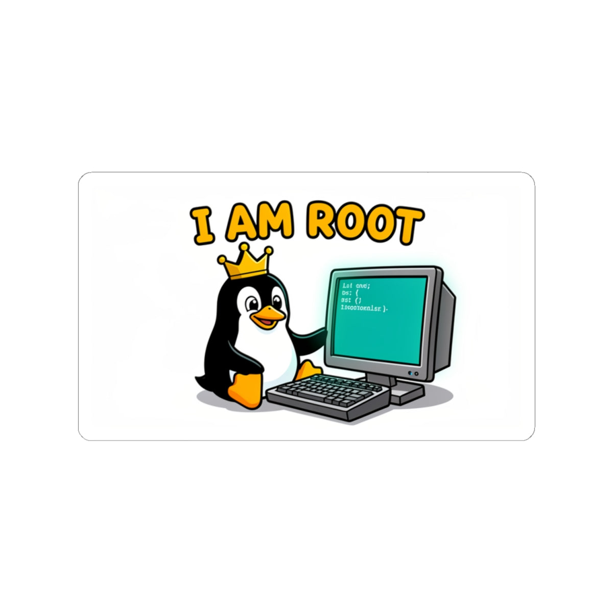 I am Root - Sticker (PixelPunch)
