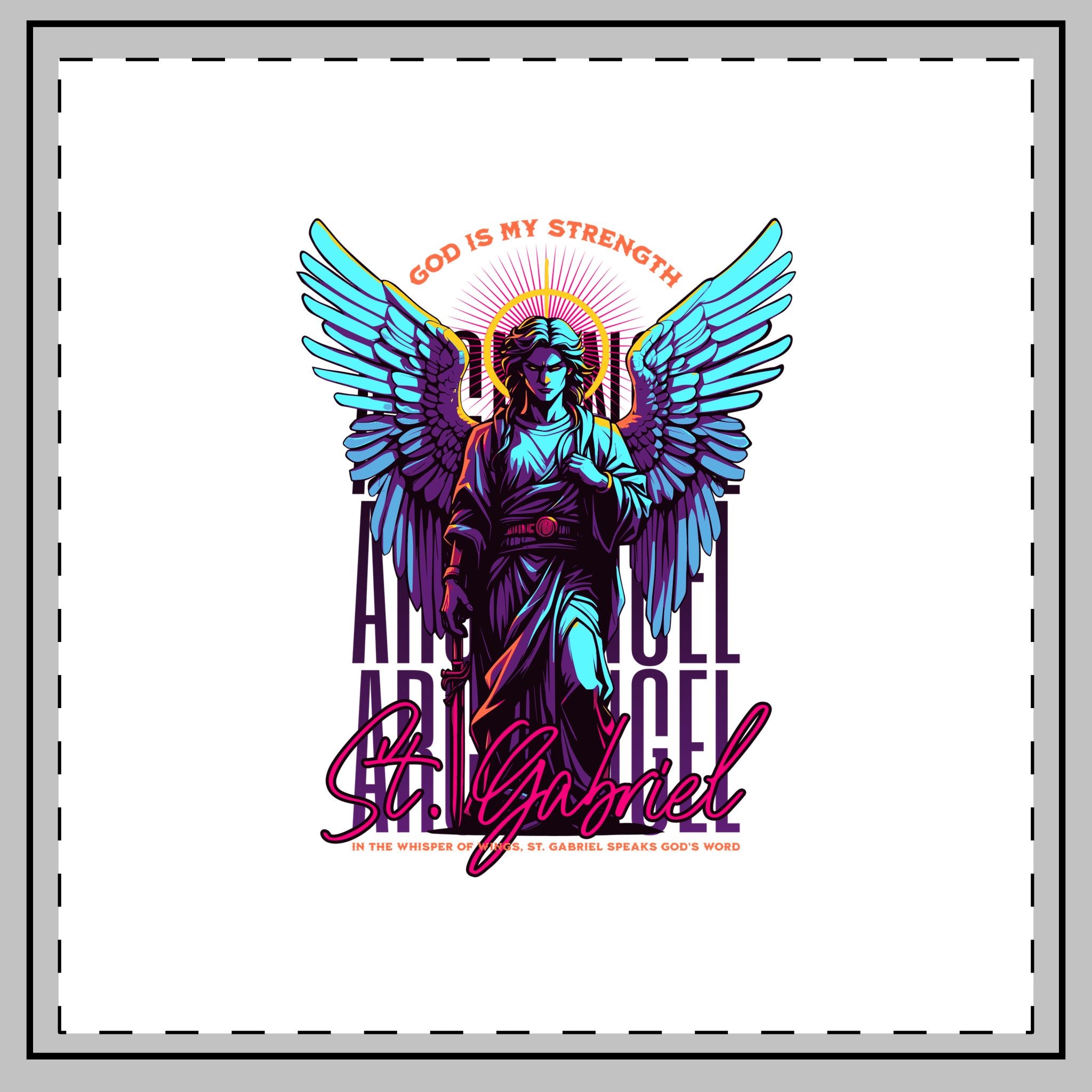 St. Gabriel - Throw Pillow