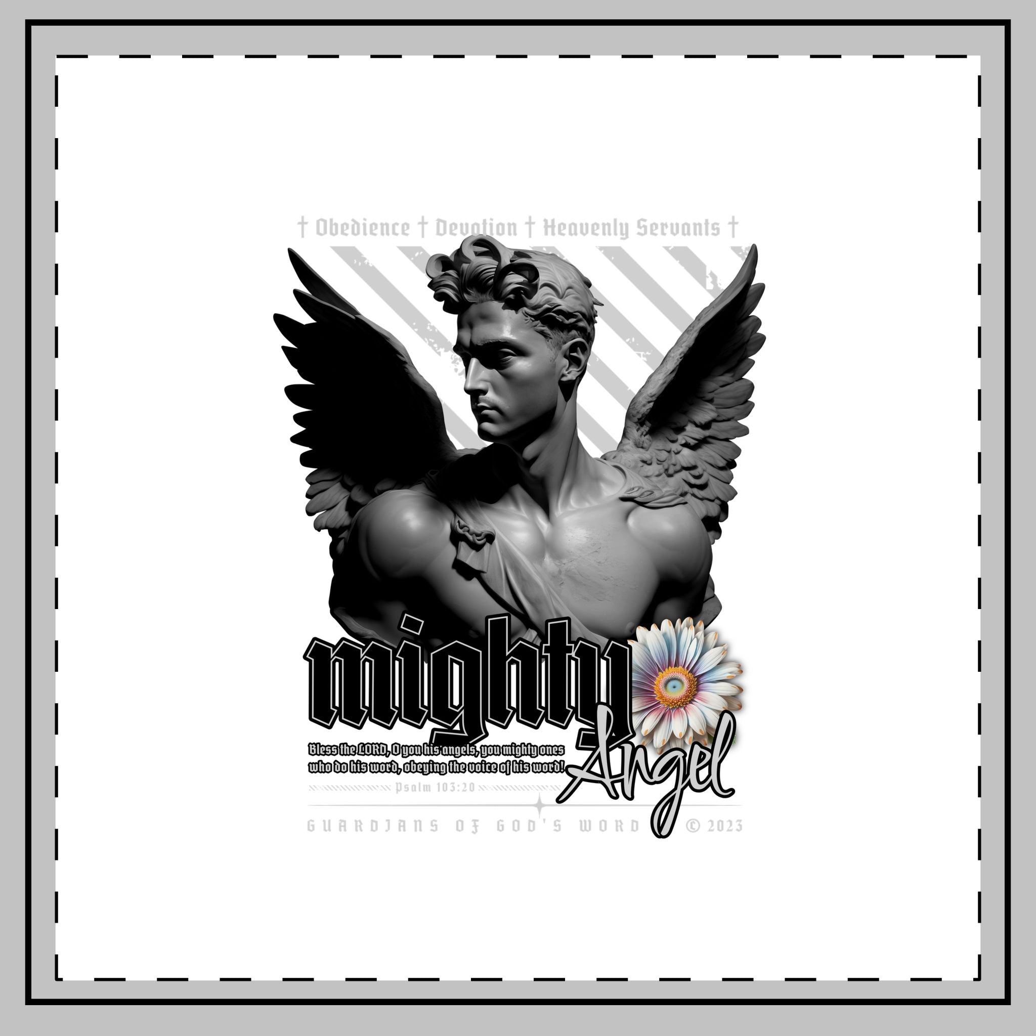 Mighty Angel - Throw Pillow