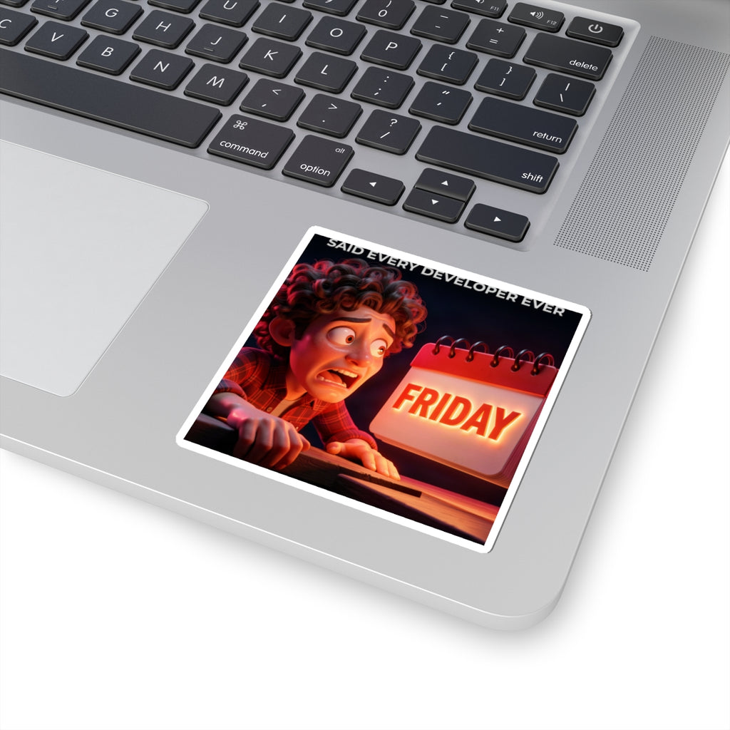 No Deploys On Friday - Sticker (PixelPunch)