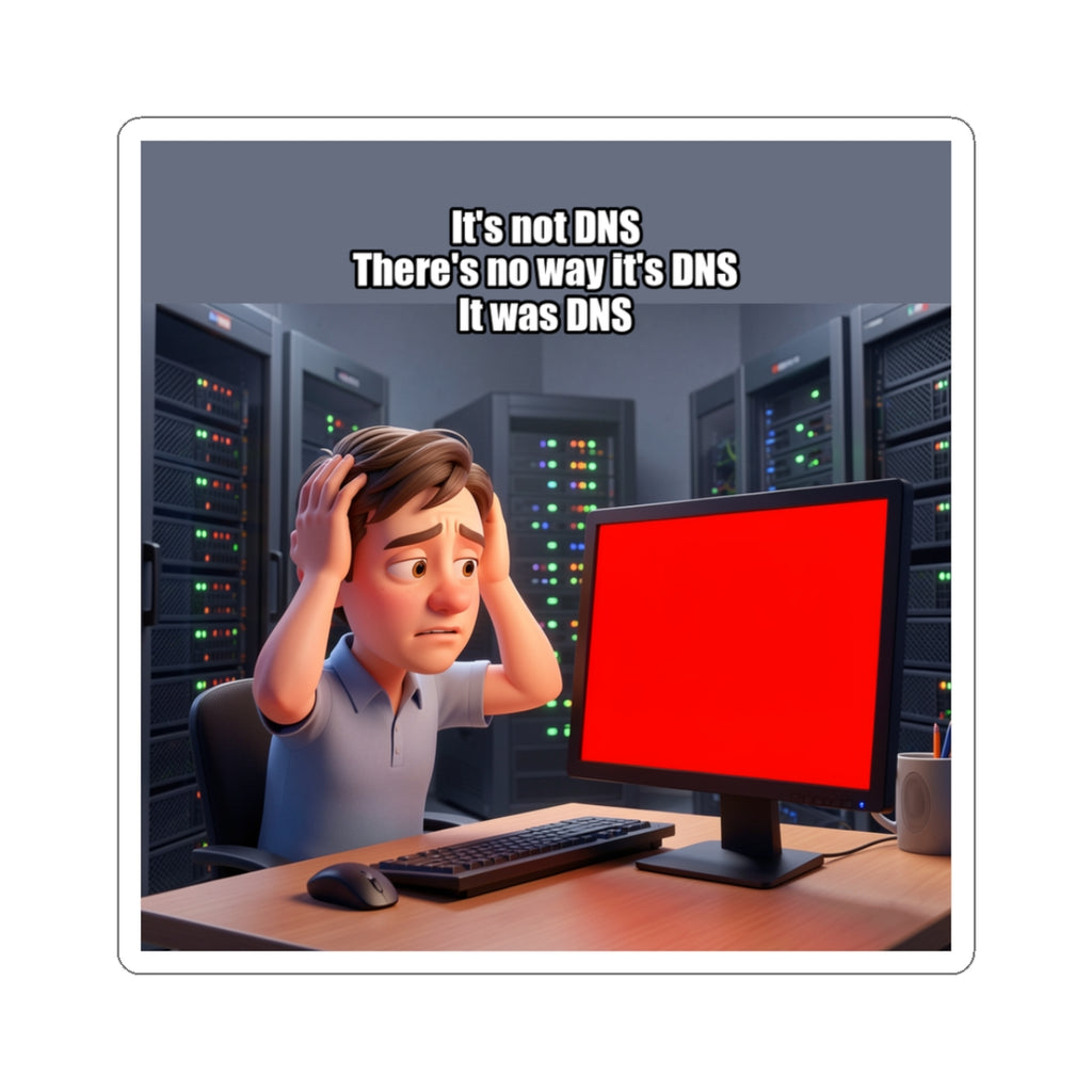 It's not DNS - Sticker (PixelPunch)