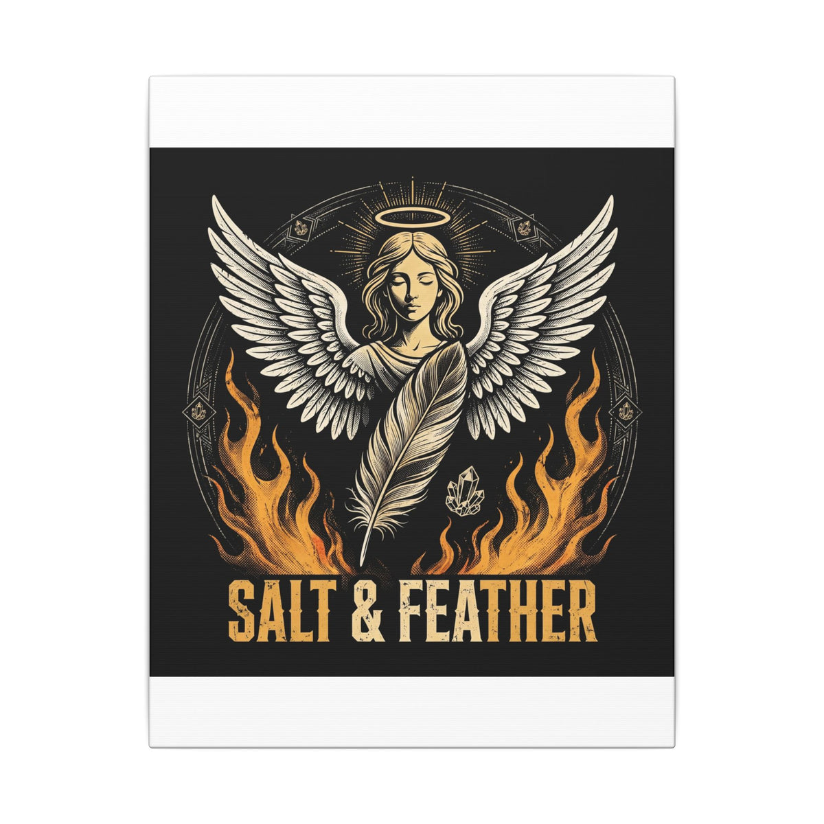Salt & Feather - Canvas Print