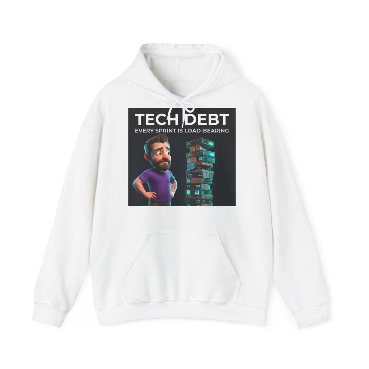 Tech Debt Jenga - Hoodie (PixelPunch)