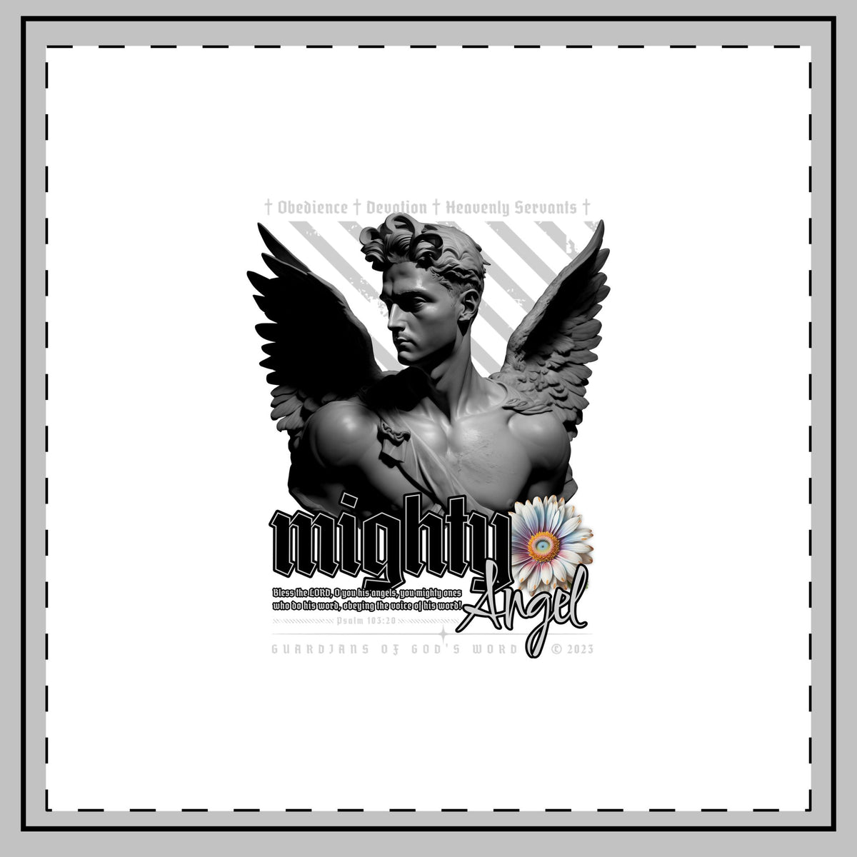 Mighty Angel - Throw Pillow