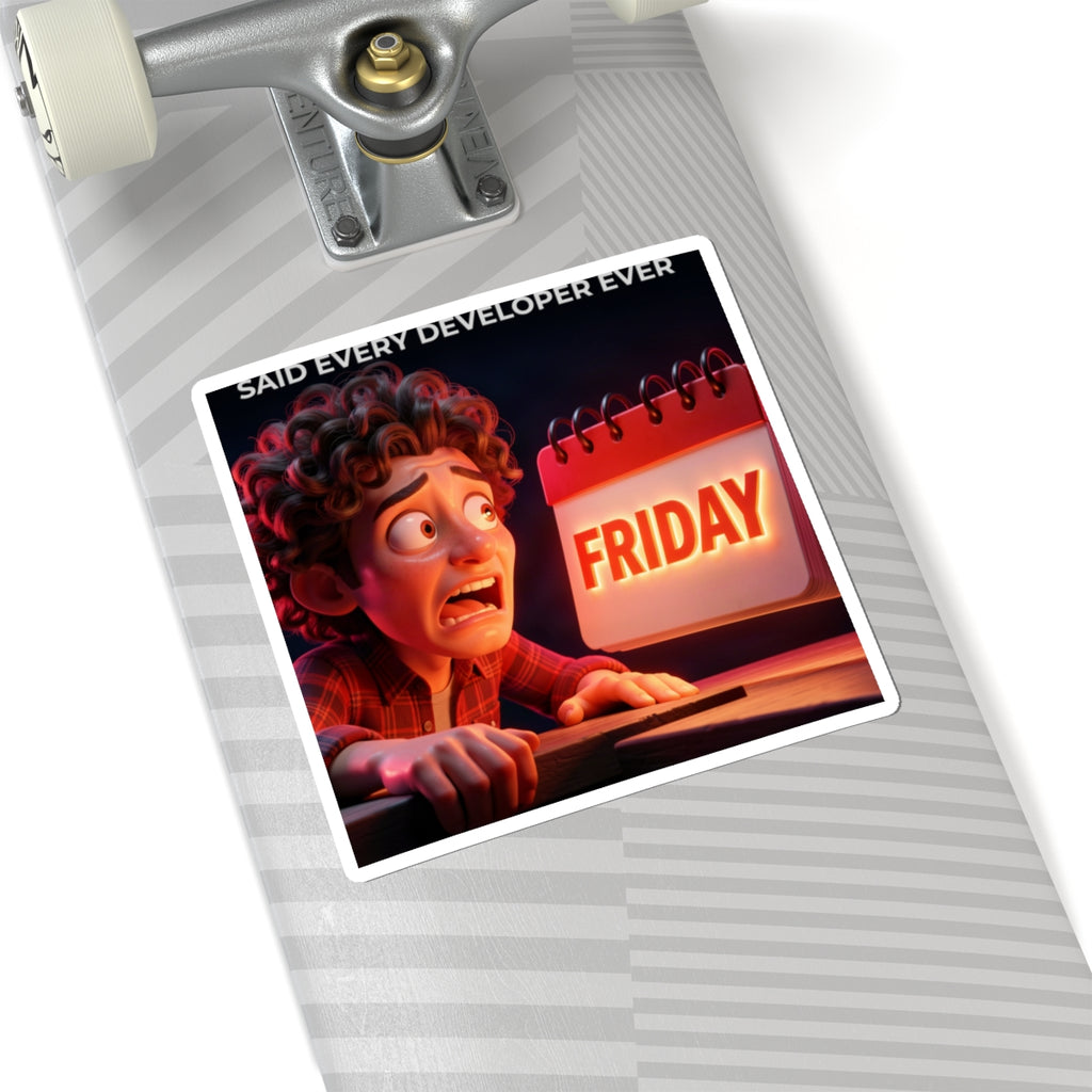 No Deploys On Friday - Sticker (PixelPunch)