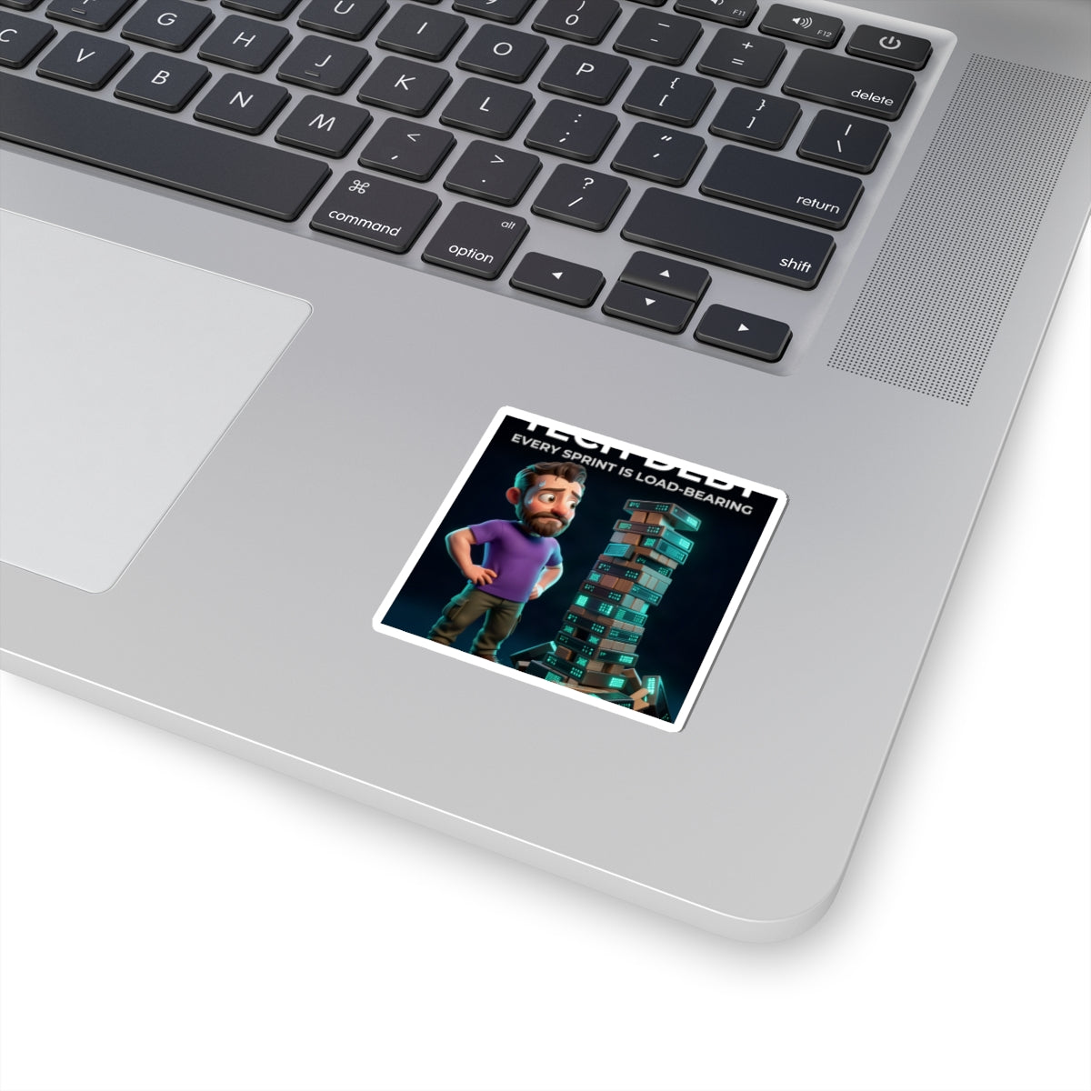 Tech Debt Jenga - Sticker (PixelPunch)